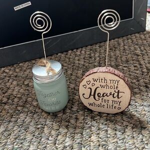 Photo holders - rustic decor